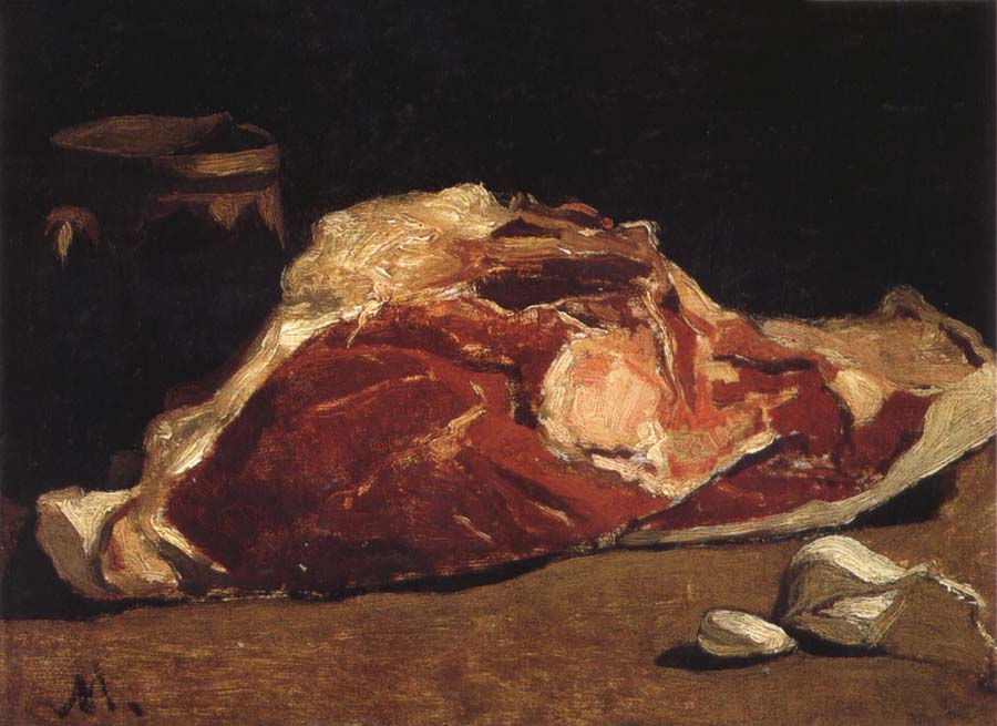 Claude Monet Still Life with Meat